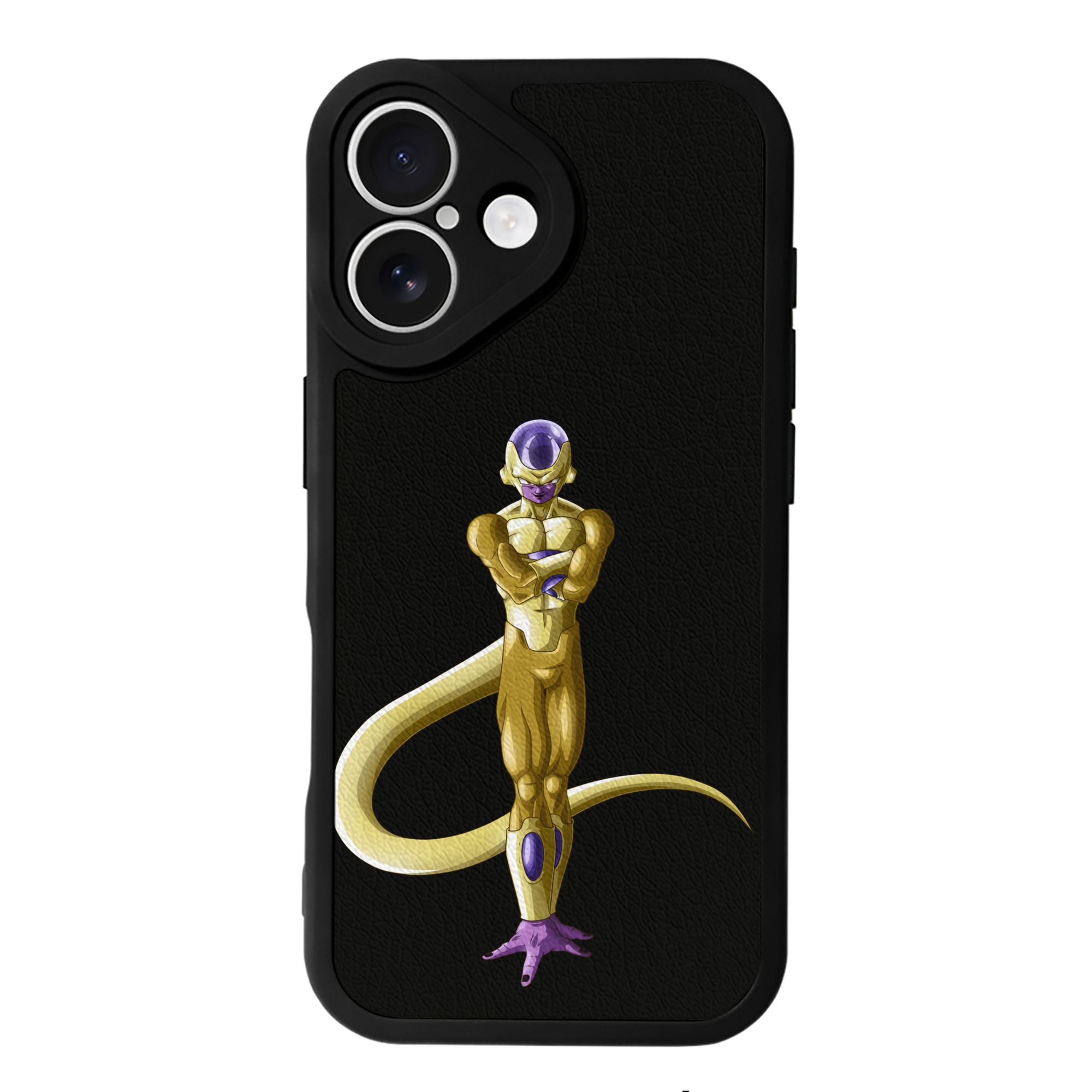 （画像用） ドラゴンボール フリーザ DRAGON BALL Frieza 【iPhone 16シリーズ対応】シリコンスマホケース（レザー調） 材質：シリコン